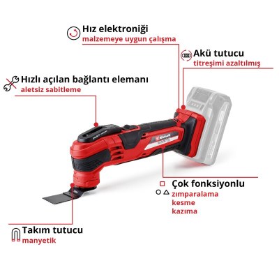 Einhell Akülü Raspalama Makinesi VARRITO