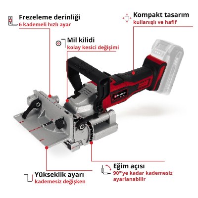Einhell Akülü Dübel Frezesi TE-BJ 18 Li - Solo