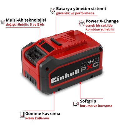 Einhell Akü PXC+ 18V 5-8Ah MULTI