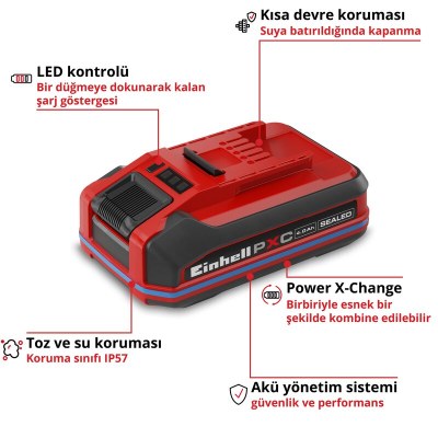 Einhell Akü PXC+ 18V 4,0Ah SEALED