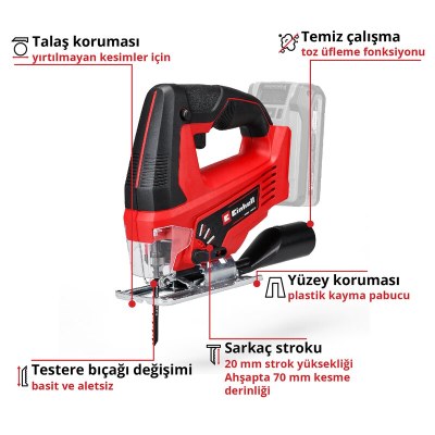 Einhell Akülü Dekupaj Testere TC-JS 18 Li - Solo