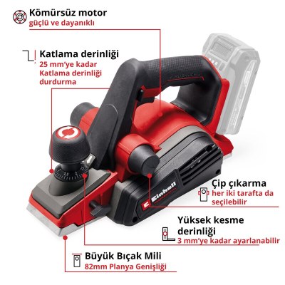 Einhell Akülü Planya TP-PL 18/3 Li BL - Solo