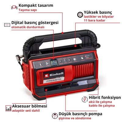 Einhell Hibrit Kompresör PRESSITO 18/25 Hybrid