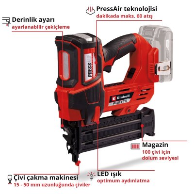 Einhell Akülü Çivi Çakma Tabancası FIXETTO 18/50 N