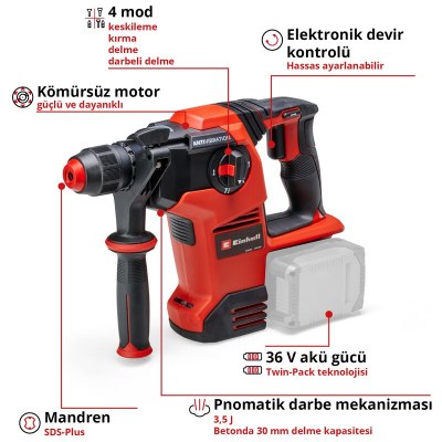 Akülü Pnömatik Matkap