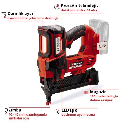 Einhell Akülü Zımba Makinesi FIXETTO 18/40 S