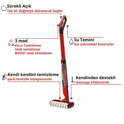 Einhell Akülü Sert Zemin Temizleyici CLEANEXXO