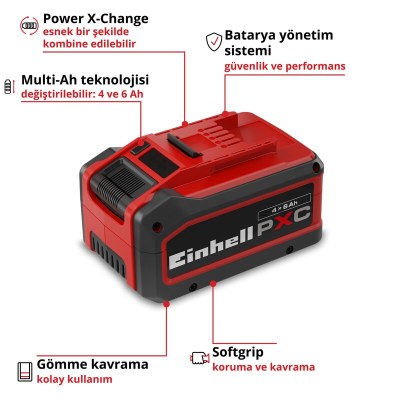 Einhell Akü PXC+ 18V 4-6Ah MULTI