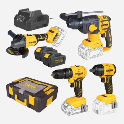 RTSSET04 Akülü 4'lü Makine Seti S-LION Çantalı