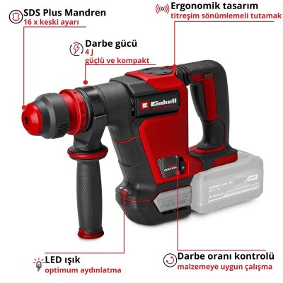 Einhell Akülü Kırıcı TP-DH 18/4 Li BL - Solo